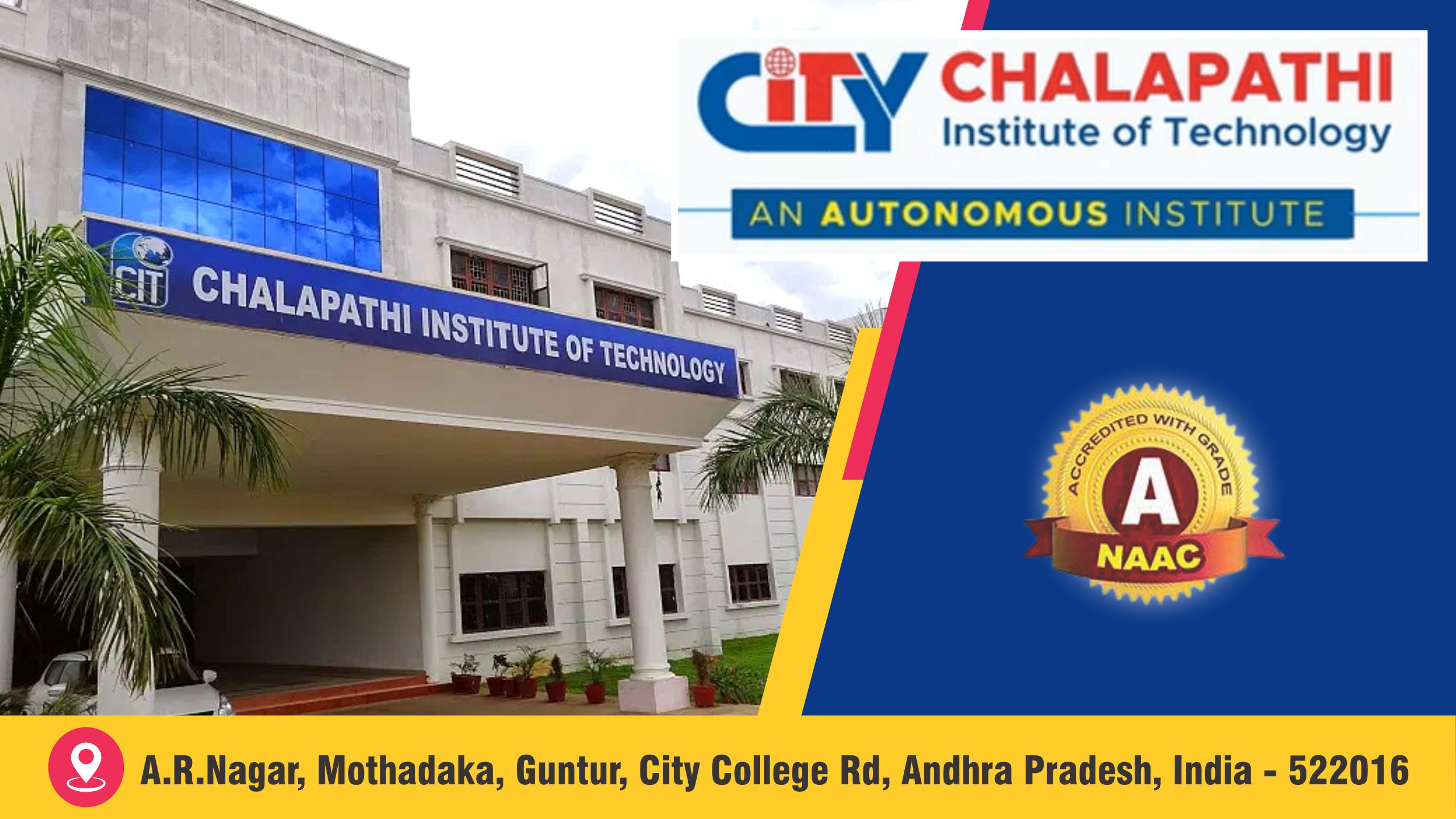 Out Side View of Chalapathi Institute Of Technology